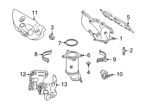 2015 Mazda CX-9 Exhaust System Diagram 2
