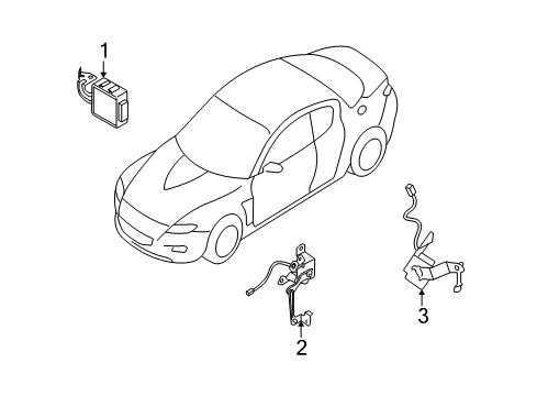 2005 Mazda RX-8 Level Sensor Diagram for FE03-51-21YD