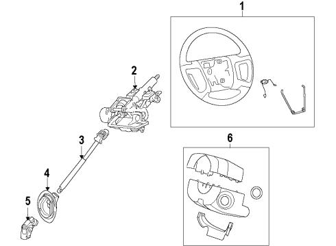 2009 Mazda Tribute Steering Column Diagram 2