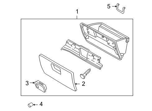 2003 Mazda MPV Glove Box Diagram