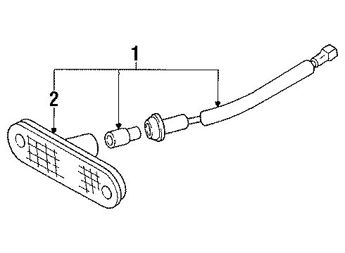 1993 Mazda Miata Side Marker Lamps Diagram 2