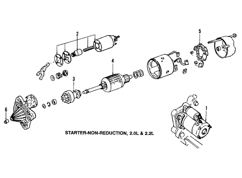 1987 Mazda B2200 Starter Diagram 2