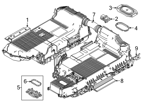 2025 Mazda CX-70 Pack, Battery Diagram for KBY3-30-210