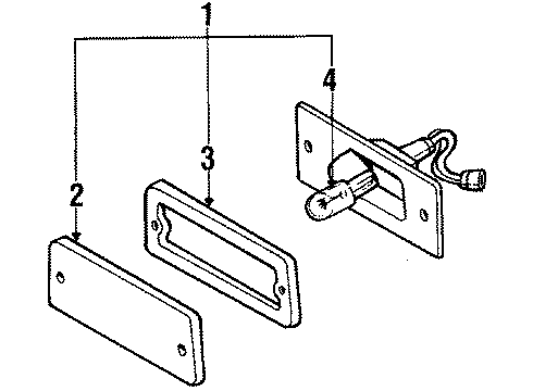 1984 Mazda GLC Side Marker Lamps Diagram