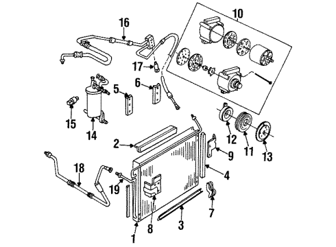 1994 Mazda B4000 A/C Compressor Diagram