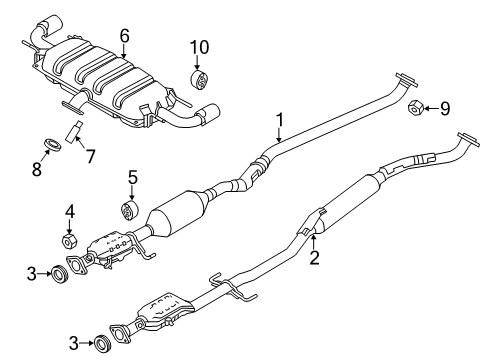 2015 Mazda CX-5 Exhaust System Diagram 2