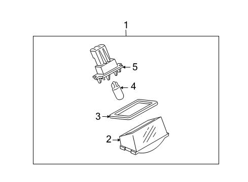 2007 Mazda CX-9 License Lamps Diagram