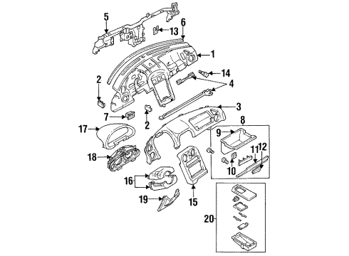 1995 Mazda Miata Instrument Panel Diagram