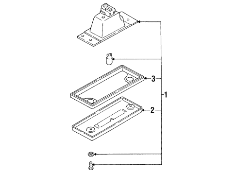 1994 Mazda 626 License Lamps Diagram