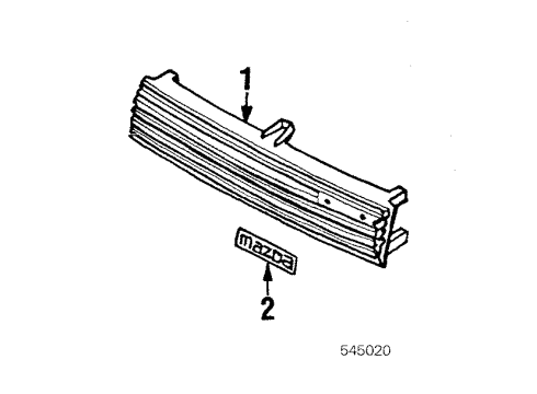 1985 Mazda 626 Grille & Components