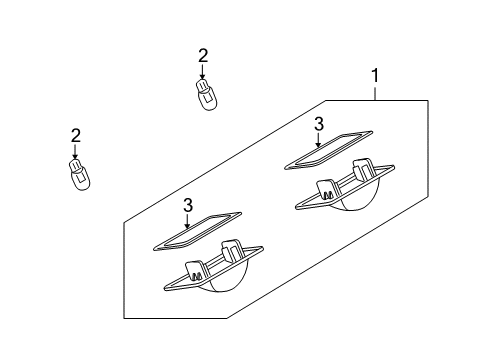 2006 Mazda 5 License Lamps