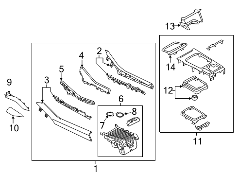 2020 Mazda 6 Center Console Diagram 3