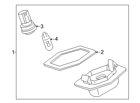 2000 Mazda MPV License Lamps Diagram