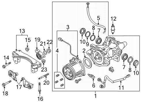 2017 Mazda CX-3 Axle & Differential - Rear Diagram