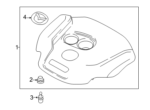 2023 Mazda CX-9 Engine Appearance Cover Diagram