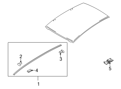 2011 Mazda 6 Exterior Trim - Roof