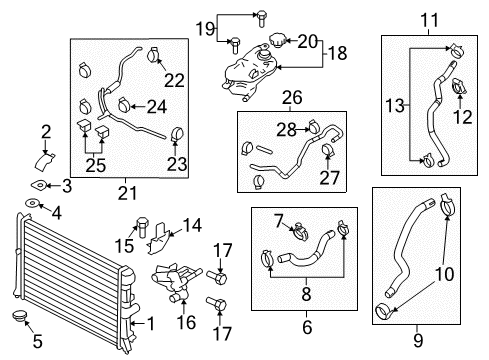 2011 Mazda 6 Upper Insulator Diagram for CA38-15-252A