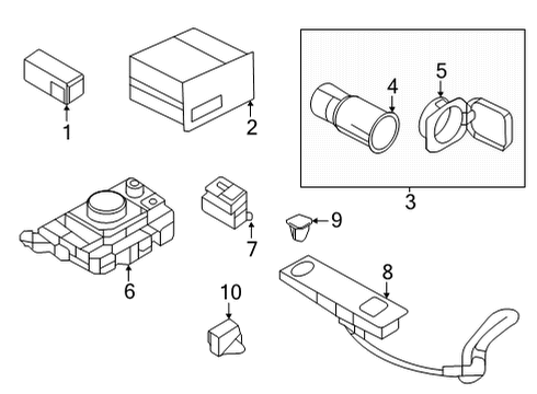 2024 Mazda CX-30 Center Console Diagram 2