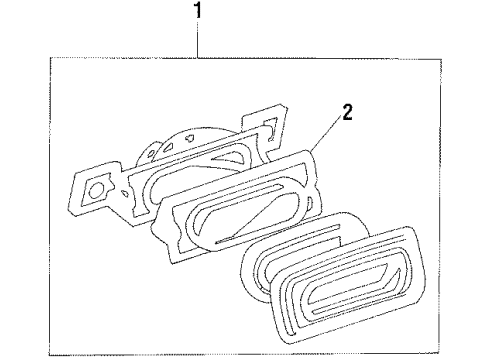 1986 Mazda RX-7 High Mount Lamps Diagram