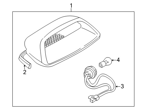 2000 Mazda Millenia High Mount Lamps Diagram