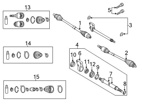 2013 Mazda 3 Shaft Diagram for GG46-25-730