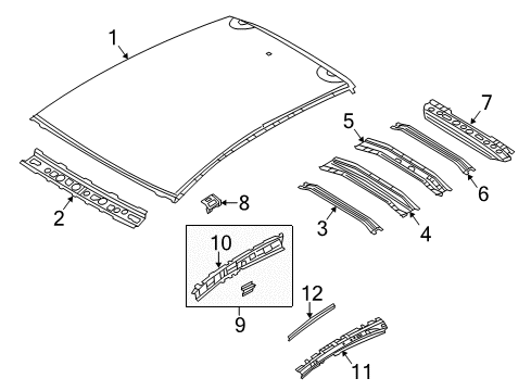 2018 Mazda 3 Roof & Components Diagram 2