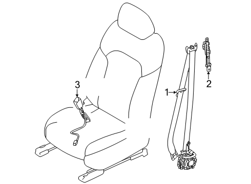 2025 Mazda CX-70 Front Seat Belts