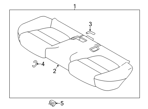 2016 Mazda 6 Rear Seat Components Diagram 4