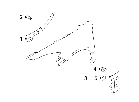 2011 Mazda 6 Exterior Trim - Fender