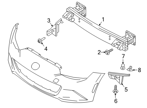 2019 Mazda MX-5 Miata Bumper & Components - Front Diagram 2