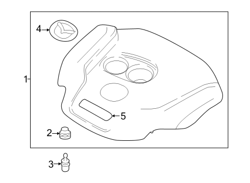 2024 Mazda CX-30 Engine Appearance Cover Diagram