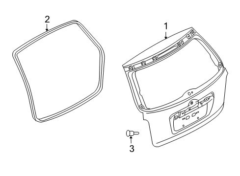 2010 Mazda CX-9 Gate & Hardware Diagram