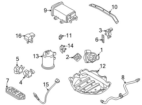 2000 Mazda Protege EGR System Diagram 3