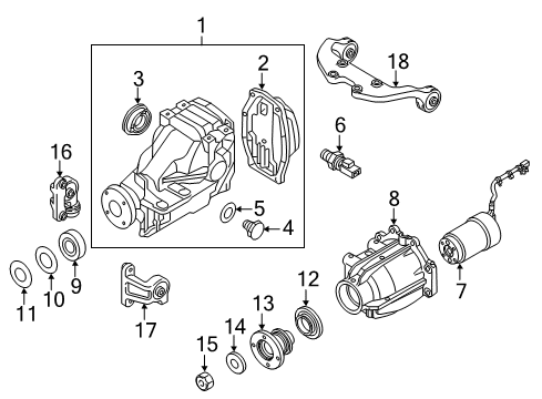 2007 Mazda CX-7 Axle & Differential - Rear Diagram