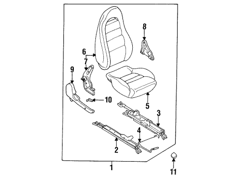 1994 Mazda RX-7 Seat Components