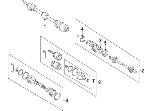 2012 Mazda 5 Front Axle Diagram