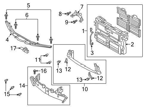 2025 Mazda 3 Radiator Support Diagram 2