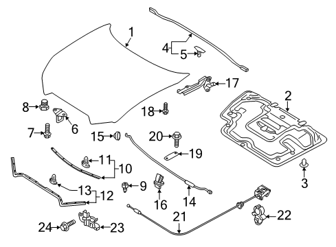 2024 Mazda MX-5 Miata Hood & Components