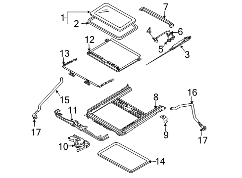 2003 Mazda 6 Sunroof Diagram