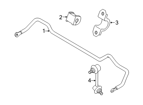 2012 Mazda CX-7 Stabilizer Bar & Components Diagram 4