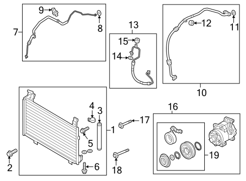 2025 Mazda CX-5 A/C Condenser, Compressor & Lines Diagram 2