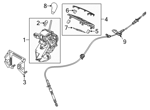 2012 Mazda 5 Gear Shift Control - AT Diagram