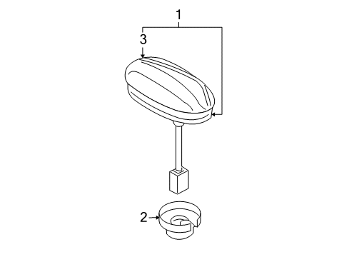 2013 Mazda CX-9 Antenna Diagram for TG17-66-930