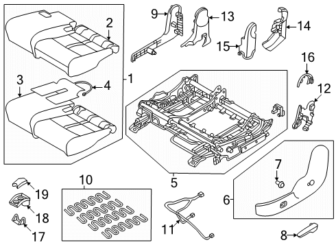 2025 Mazda CX-70 Second Row Seats Diagram 4