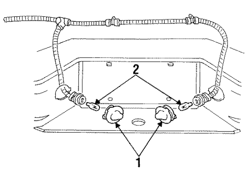 1992 Mazda Navajo License Lamps Diagram