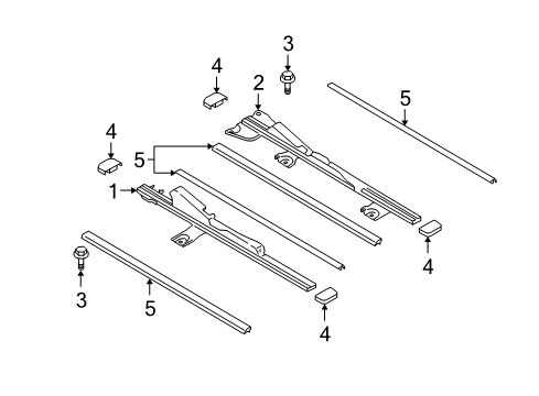 2009 Mazda CX-9 Tracks & Components Diagram 6