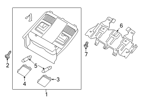 2014 Mazda CX-5 Overhead Console