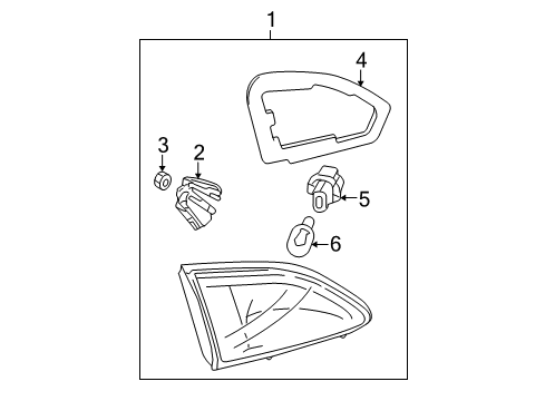 2011 Mazda 3 Backup Lamp Diagram for BBM4-51-3G0H