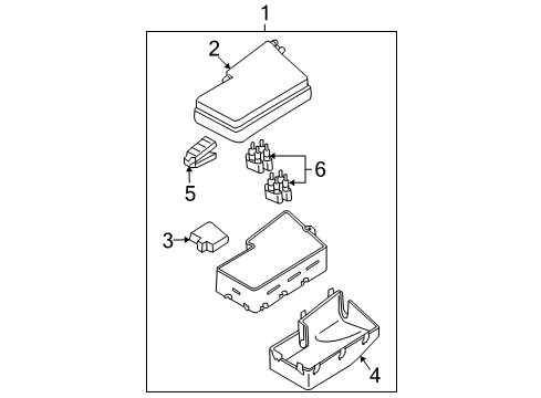 2009 Mazda 3 Fuse & Relay Box Diagram for BP4K-66-760H