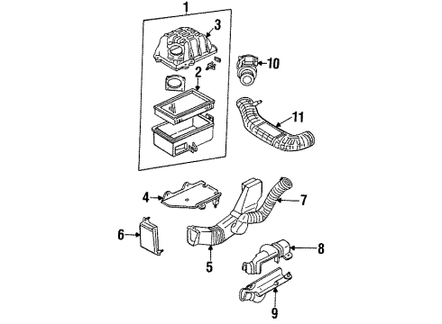 1994 Mazda B4000 Air Inlet Diagram